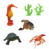 Brinquedo Animais Marinhos Miniatura Coleção Cavalo Marinho - 1