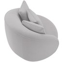 Ver imagem 2 de Kit 02 Poltronas Decorativas Base Fixa Pés Madeira Witta M03 Veludo Cinza - Lyam Decor