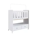 Ver imagem 2 de Mini Berço 2 Gavetas com Colchão Moisés Branco