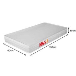 Kit 3 Colchões Liso para Berço 130x60x10cm D18 Branco - Prorelax - 4