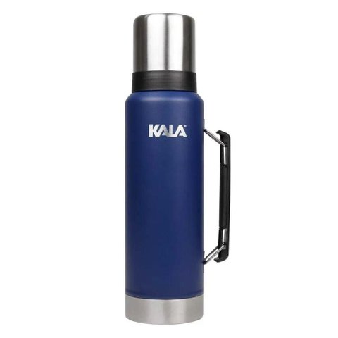 Garrafa Térmica 299846 Conservação de Bebidas Aço Inox Isolamento a Vácuo Azul Kala 1,3L