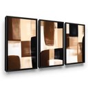 Ver imagem 1 de Quadros Decorativos Abstrato Sala Quarto Cozinha 3 Pçs