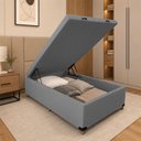 Ver imagem 1 de Base Baú Casal 138x188x35cm Smart Cinza