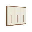 Ver imagem 2 de Guarda Roupa Casal 6 Portas e 3 Gavetas T580 Canela/Off White - Kappesberg