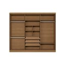 Ver imagem 6 de Guarda Roupa Casal 6 Portas e 3 Gavetas T580 Canela/Off White - Kappesberg