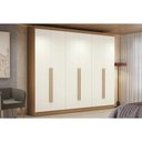 Ver imagem 1 de Guarda Roupa Casal 6 Portas e 3 Gavetas T580 Canela/Off White - Kappesberg