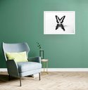 Ver imagem 1 de Quadro Decorativo Borboleta Reflexo Rio - 50x70cm:moldura Preta