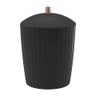 Lixeira Redonda de Acrilico Preto Bagno 7l - 1
