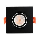 Ver imagem 5 de Spot de Embutir Quadrado Preto para Lâmpada Dicroica Mr16