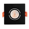 Spot de Embutir Quadrado Preto para Lâmpada Dicroica Mr16 - 1