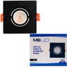 Spot de Embutir Quadrado Preto para Lâmpada Dicroica Mr16 - 2