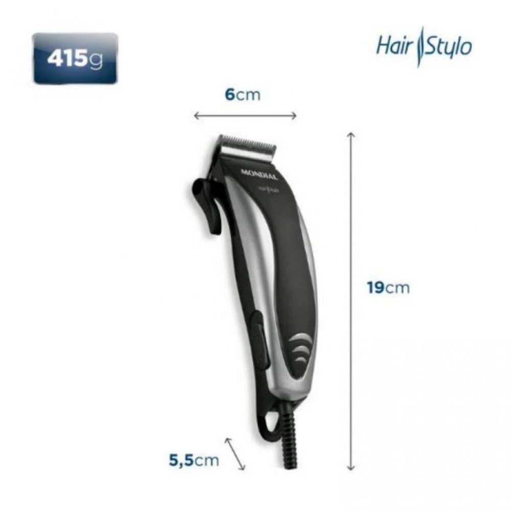 Cortador de Cabelo Mondial Cr-02 Hair Stylo - 5