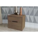 Ver imagem 2 de Mesa Cabeceira Infantil S822 C/ 2 Gavetas Nogueira - Kappesberg