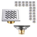 Ver imagem 1 de Ralo Inox Kit 23 Uni 10x10 Anti Odor Varanda Higienico Casa Inseto Lavabo Lavanderia Quintal Banheir