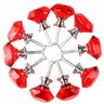 Kit 10 Puxador Cristal Diamante 30Mm Gaveta Móvel Vermelho - 1