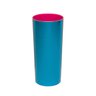 KIT 50 Copos Long Drink Metalizado Azul com Rosa Pink - 1