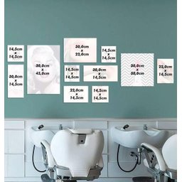Kit 11 Placas Decorativas Salão de Beleza - 4