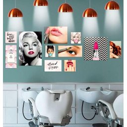 Kit 11 Placas Decorativas Salão de Beleza - 3