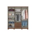 Ver imagem 3 de Guarda Roupa 6 Portas (2 C- Espelho) e 3 Gavetas C- Pés Caju Da136 Branco - Henn