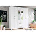 Ver imagem 1 de Guarda Roupa 6 Portas (2 C- Espelho) e 3 Gavetas C- Pés Caju Da136 Branco - Henn