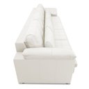 Ver imagem 7 de Sofá Retrátil Manual Sala de Estar Nolan Bipartido 414cm Conforto Premium em Couro Branco G58 - Gran