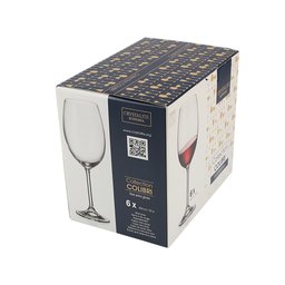 Cj 6 Taças de Cristal P/Vinho Tinto Gastro Colibri 450ml Bohemia - 5