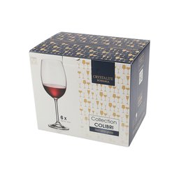 Cj 6 Taças de Cristal P/Vinho Tinto Gastro Colibri 450ml Bohemia - 4