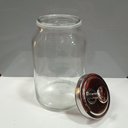 Ver imagem 3 de Pote Hermético de Vidro 4L Transparente 30x16x16cm Mantimentos Cozinha Tampa