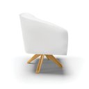 Ver imagem 2 de Cadeira Sala de Jantar Giratória Ma30 Kit 2 Stella Sintético D03 - D'Rossi Cor Branco