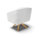 Ver imagem 5 de Cadeira Sala de Jantar Giratória Ma30 Kit 2 Stella Sintético D03 - D'Rossi Cor Branco