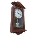 Ver imagem 2 de Relógio de Parede Tipo Madeira com Pêndulo Retro Contínuo