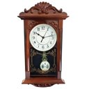 Ver imagem 1 de Relógio de Parede Tipo Madeira com Pêndulo Retro Contínuo