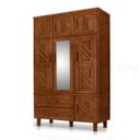 Ver imagem 2 de Guarda-Roupa Roupeiro Chicago 103 - Castanho