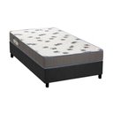 Ver imagem 1 de Cama Box Solteiro: Colchão Espuma D33 Ortobom Light Saúde + Base Crc Suede Gray(88x188)
