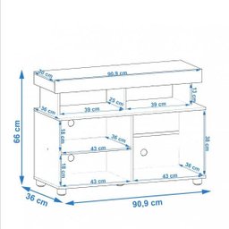 Rack para TV até 32 Polegadas Slim Permobili - 3