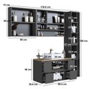 Ver imagem 4 de Conjunto para Banheiro 176cm com 4 Peças Gabinete Suspenso
