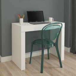 Escrivaninha Mesa Escritório Multiuso Cléo 1 Gaveta 95cm Branca - 1 Escrivaninha Mesa Escritório Multiuso Cléo 1 Gaveta 95cm Branca - 1