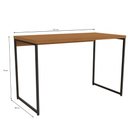 Ver imagem 3 de Mesa Escrivaninha de Escritório 1,18m Kappesberg Industrial Office Cor Canela/Preto Fosco - LI002