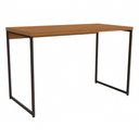 Ver imagem 1 de Mesa Escrivaninha de Escritório 1,18m Kappesberg Industrial Office Cor Canela/Preto Fosco - LI002