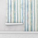 Ver imagem 2 de Papel de Parede Ripas Coloridas Para Quartos e Sala
