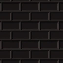 Papel de parede Tijolo Preto 3D  - 3