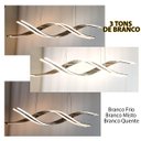 Ver imagem 2 de Lustre Luminaria Pendente Molecular DNA 76w Led Luxo Espiral Moderno Decoraçao Teto Restaurante Sala