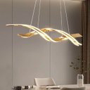 Ver imagem 6 de Lustre Luminaria Pendente Molecular DNA 76w Led Luxo Espiral Moderno Decoraçao Teto Restaurante Sala