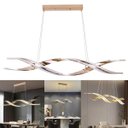 Ver imagem 1 de Lustre Luminaria Pendente Molecular DNA 76w Led Luxo Espiral Moderno Decoraçao Teto Restaurante Sala