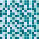 Ver imagem 1 de Adesivo Azulejo Pastilhas Em Tons de azul, cinza e branco para Área Gourmet
