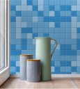 Ver imagem 3 de Adesivo de Parede Azulejo Pastilha azul para Área Gourmet