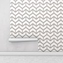 Ver imagem 2 de Papel de parede em tons cinza Para Quartos e Sala