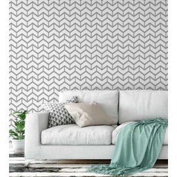 Papel de parede em tons cinza Para Quartos e Sala - 3