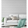 Papel de parede em tons cinza Para Quartos e Sala - 3