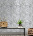 Ver imagem 3 de Papel de Parede Adesivo Marmore Pedras em Tons de Cinza Para Quartos e Sala